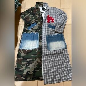 🔥 NWT Statement Patchwork Jacket – Size 2X (Curvy/Plus) 🔥